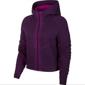 NIKE Women Tech Fleece Hoodie Full Zip Jacket City Ready Running Size Medium